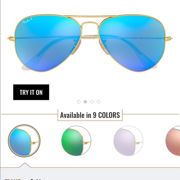 Ray-Ban Accessories - COPY - Ray Ban Polarized blue and gold standard a…